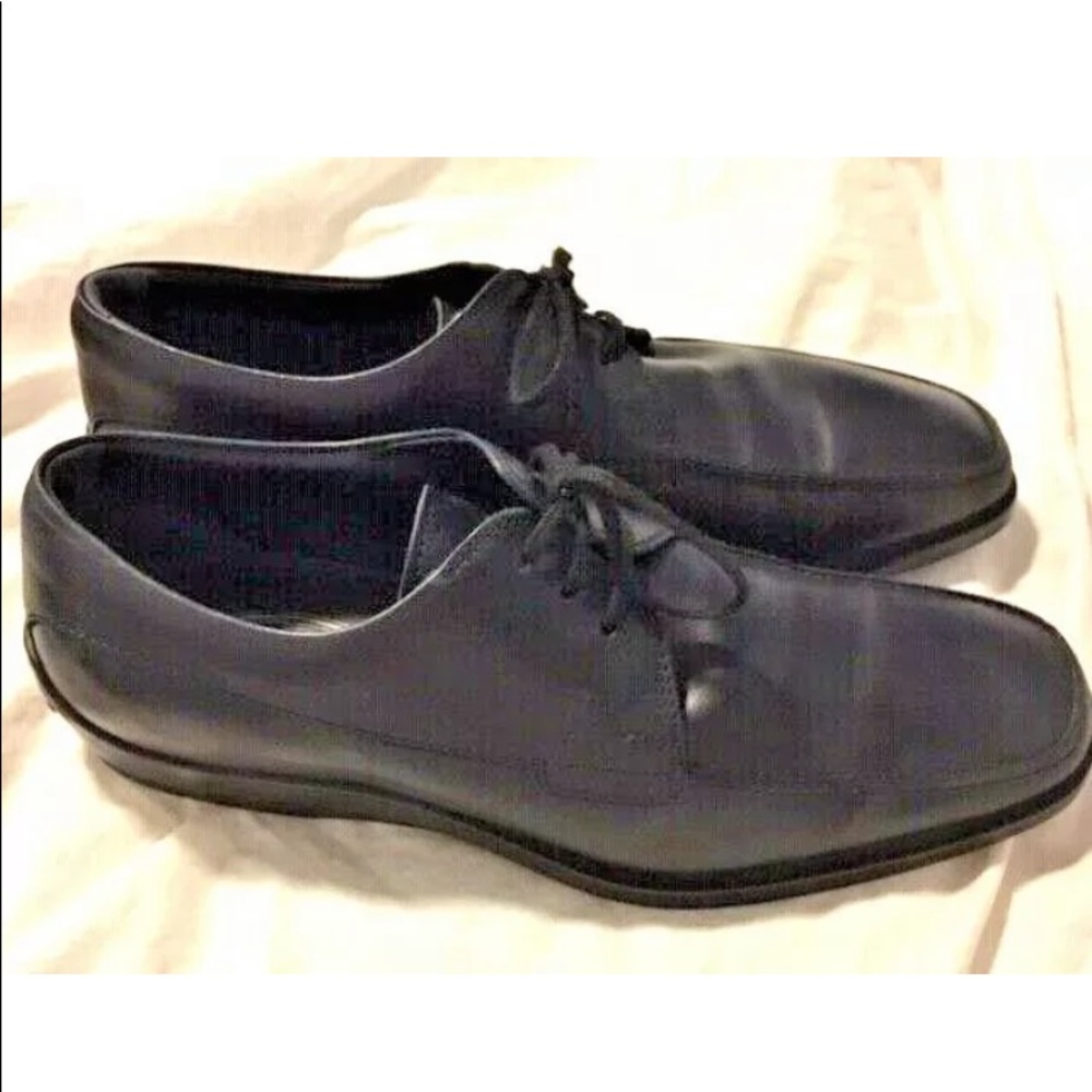 TODS  TOD MENS BLACK OXFORD CASUAL SHOES 6 1/2